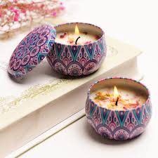 Floral Tin Candle