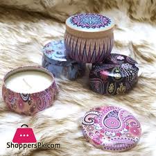 Floral Tin Candle