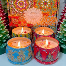 Floral Tin Candle