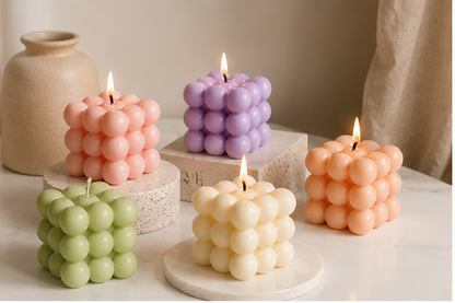 Bubble Cube Candle