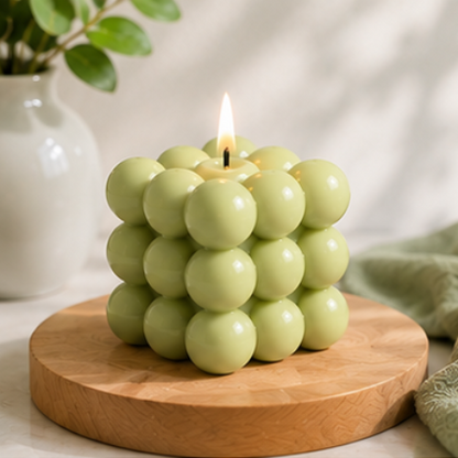 Bubble Cube Candle