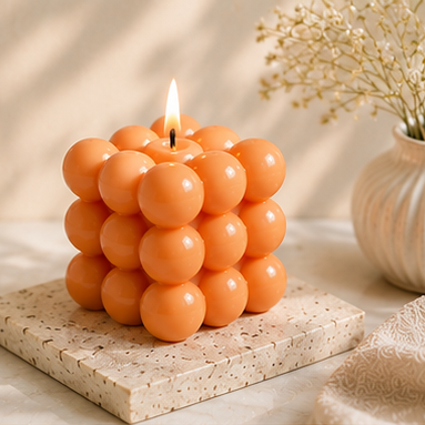 Bubble Cube Candle