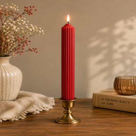 Lining Textured Pillar Candles